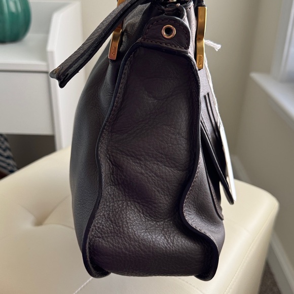 Chloe Marcie Medium Grey Calfskin Leather Handbag - Picture 5 of 15